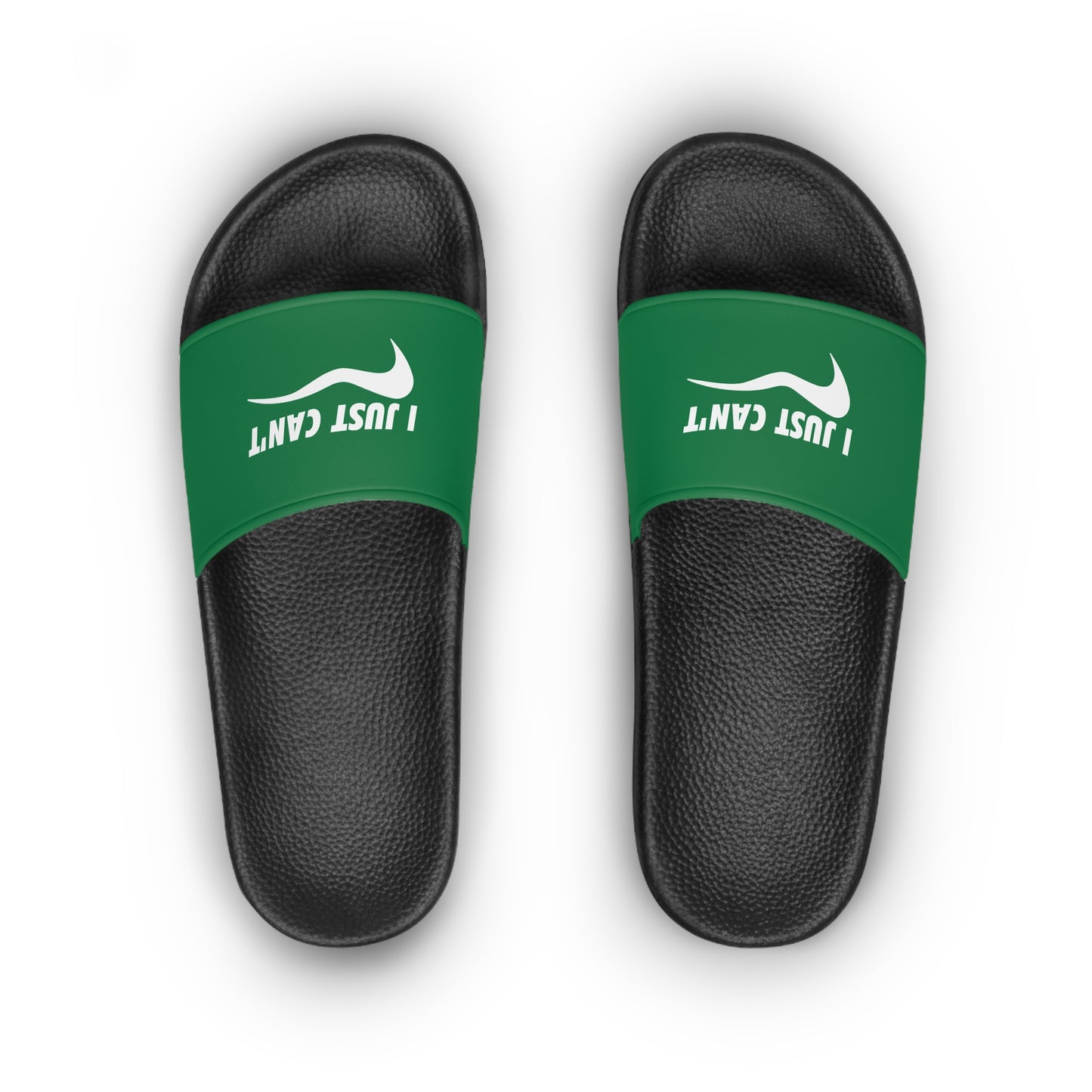 Green I Just Can't  Women's Slide Sandals