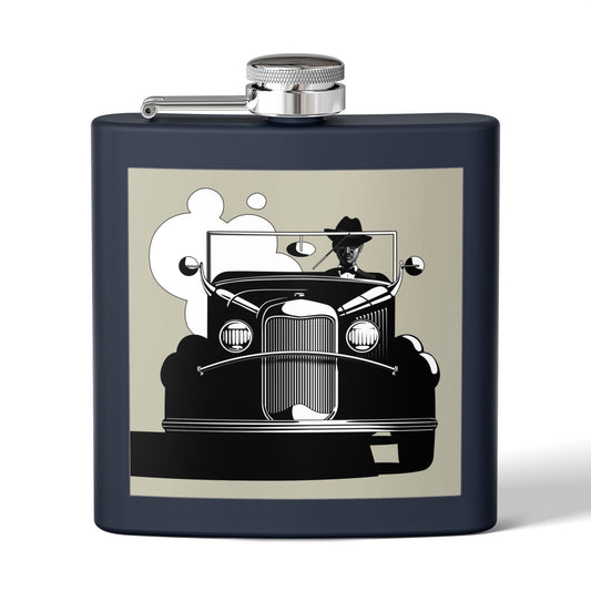 Antique Car Sleek Stainless Steel Flask