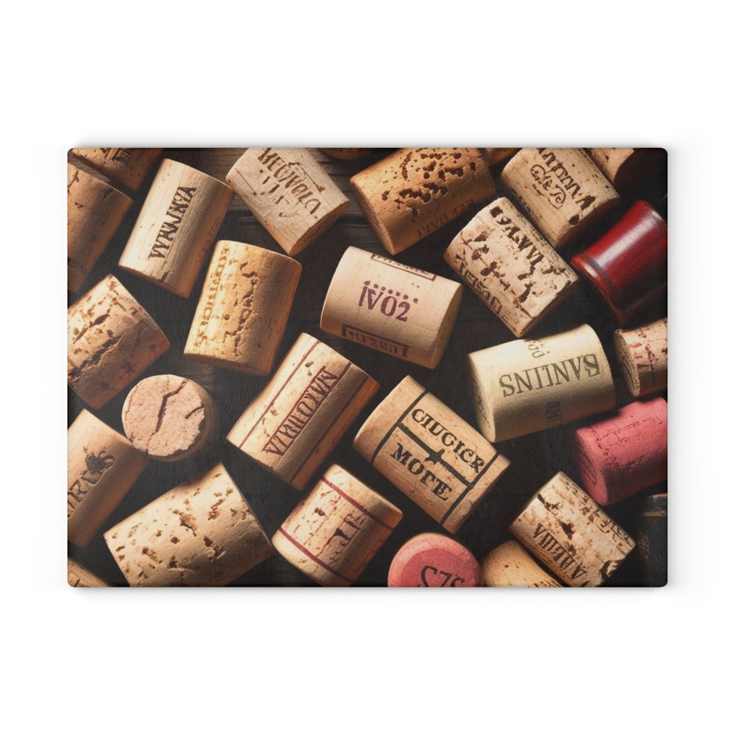 wine corks Glass Cutting Board