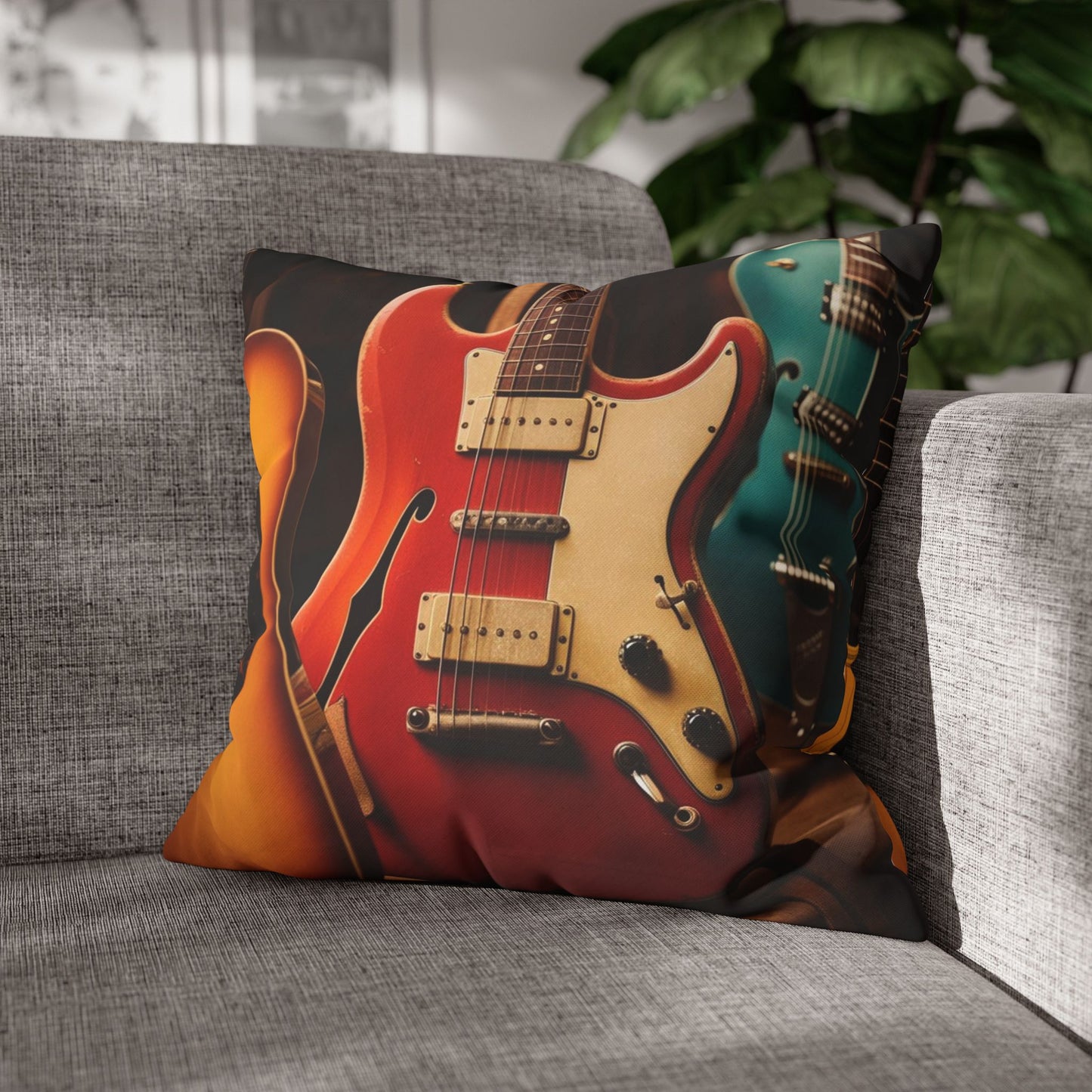 Guitar  Canvas Pillow cover
