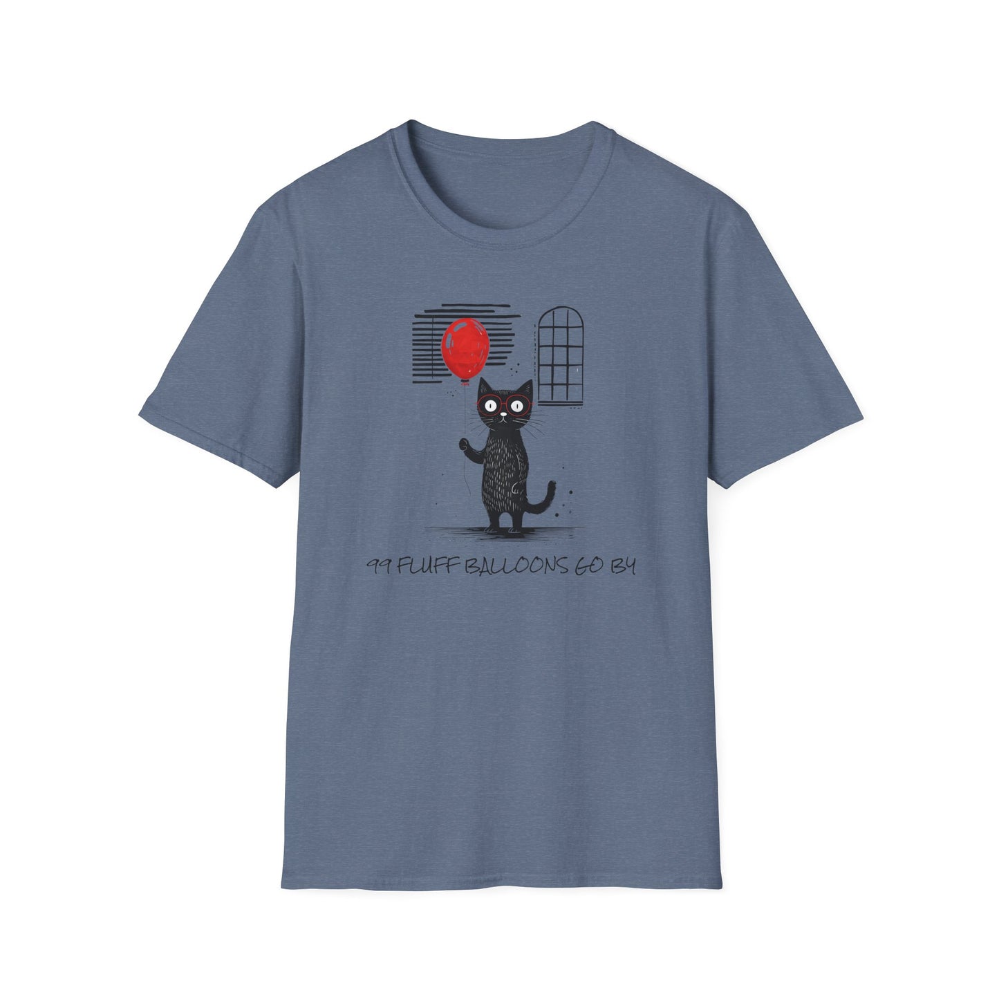 99 Fluff Balloons Go By - Unisex Softstyle T-Shirt