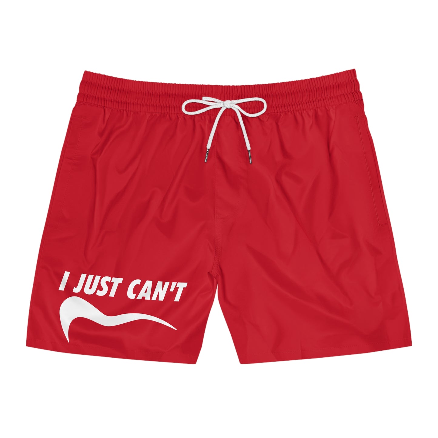 red I just can't Men's Mid-Length Swim Shorts