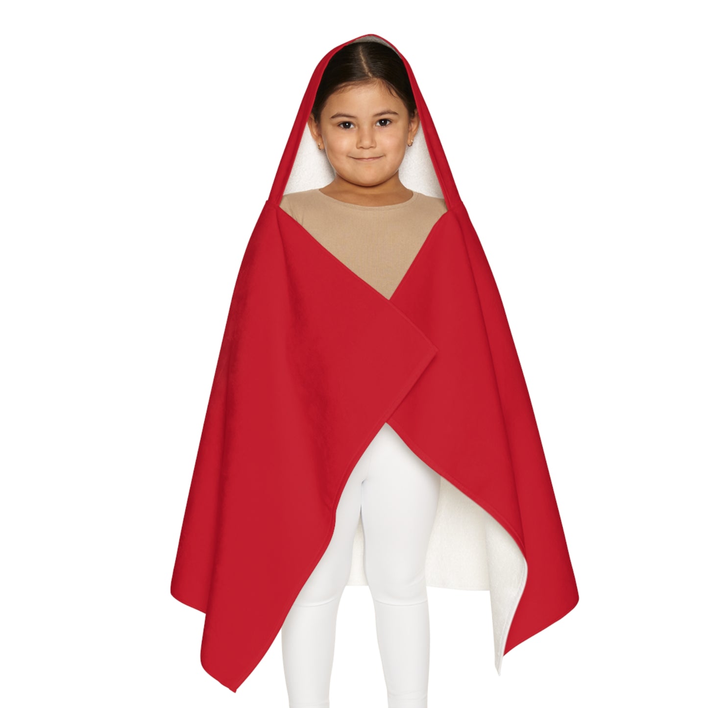 Red Smiley Face Kids Hooded Towel/ Beach Cover-Up