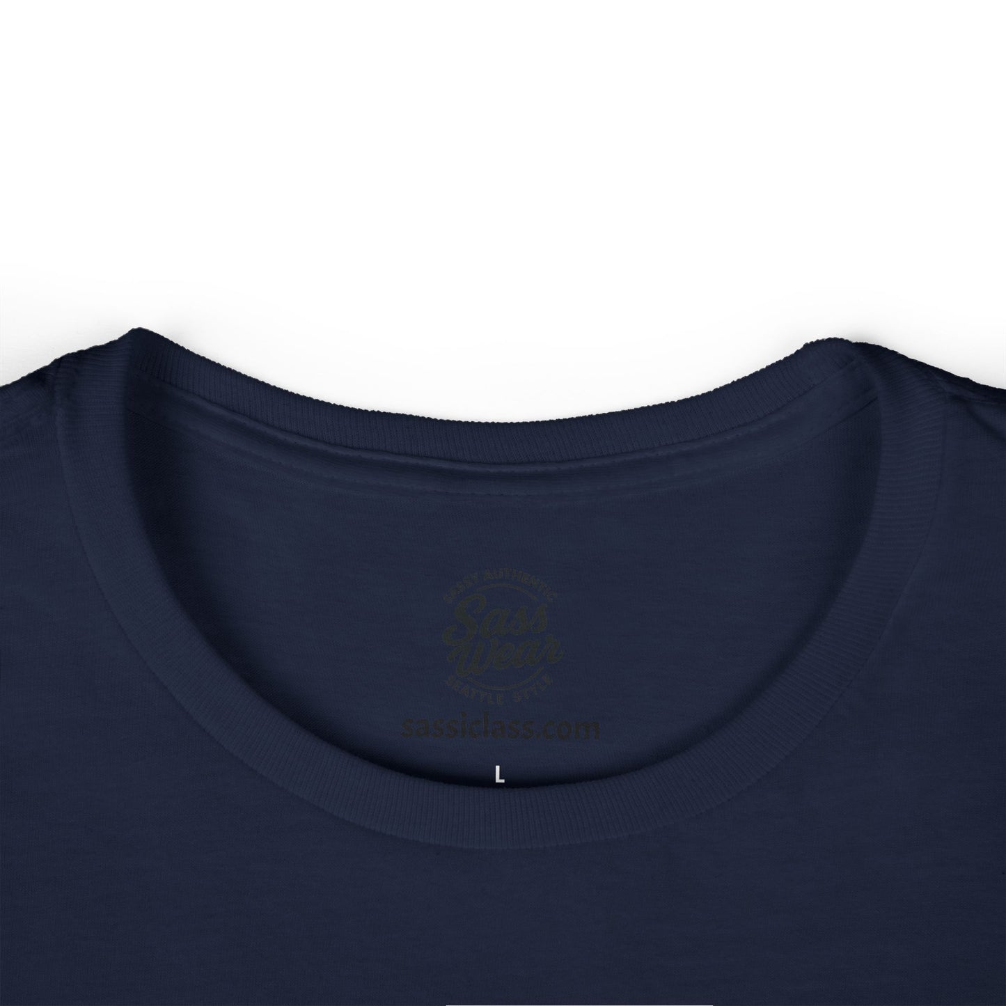 Sass Wear Women's Softstyle white logo
