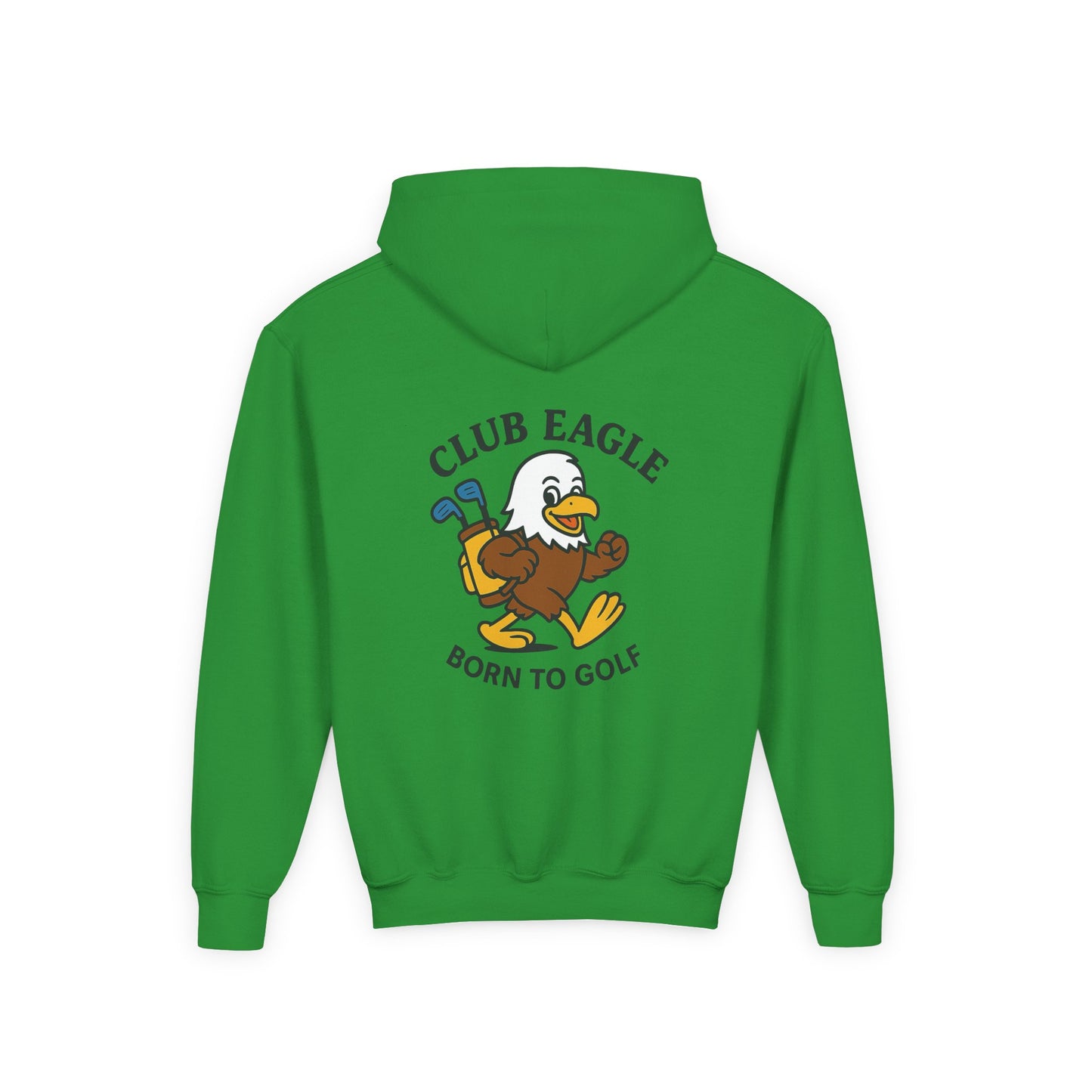 Club Eagle Born To Golf Youth Hoodie