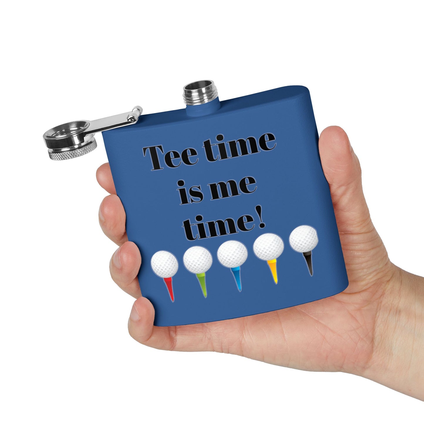 Tee Time is Me Time Sleek Stainless Steel Flask