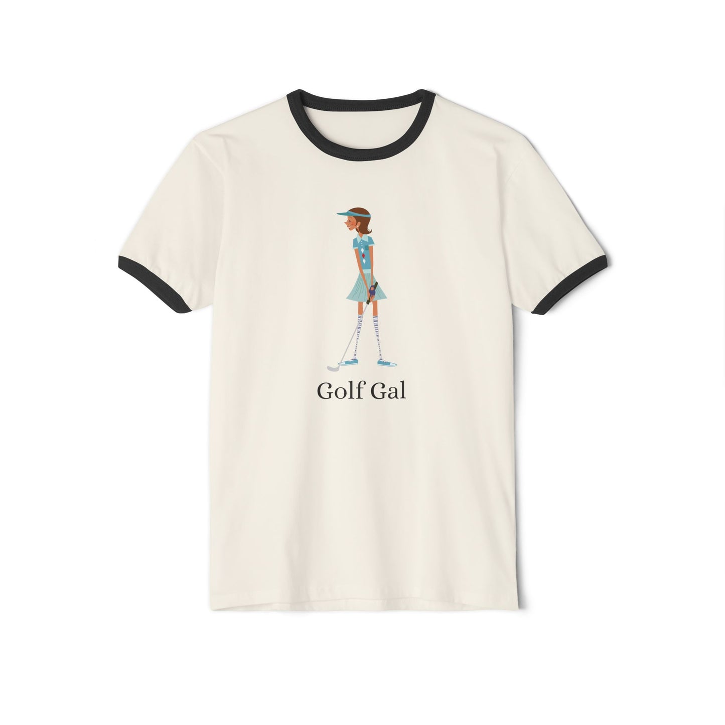 Golf Gal Cotton Ringer T-Shirt Lily