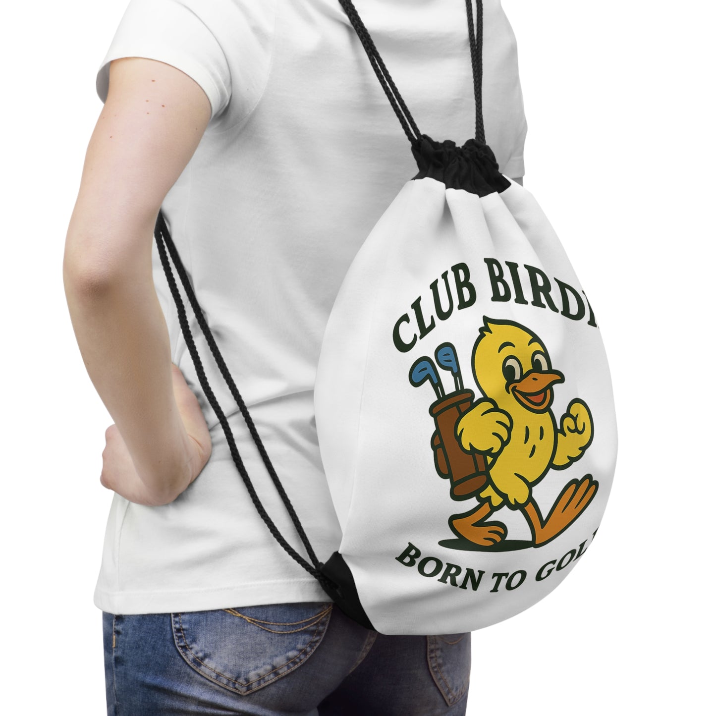 Club Birdie Born to Golf Drawstring Bag