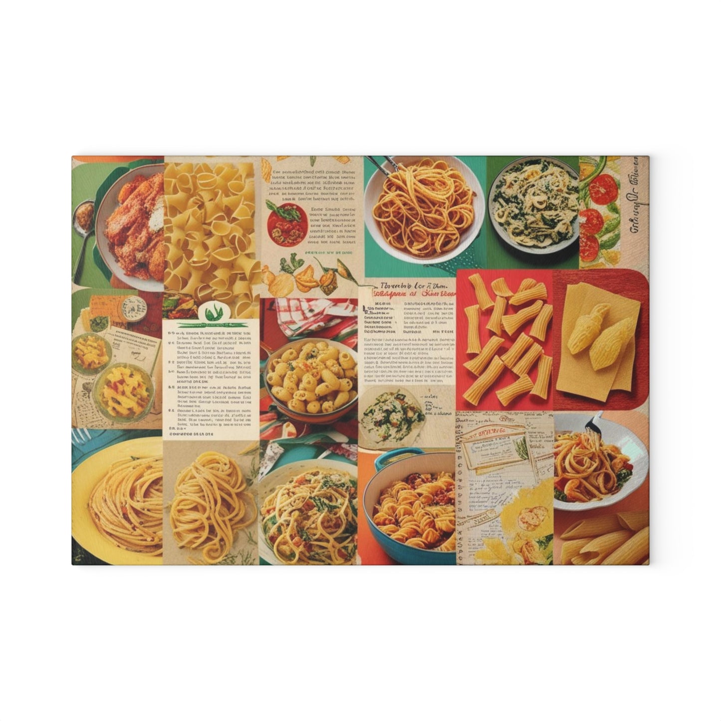 retro pasta glass Cutting Board