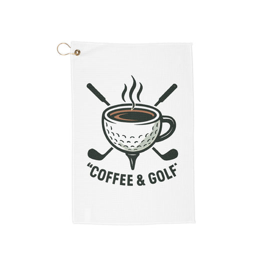 Golf and Coffee Golf Towel
