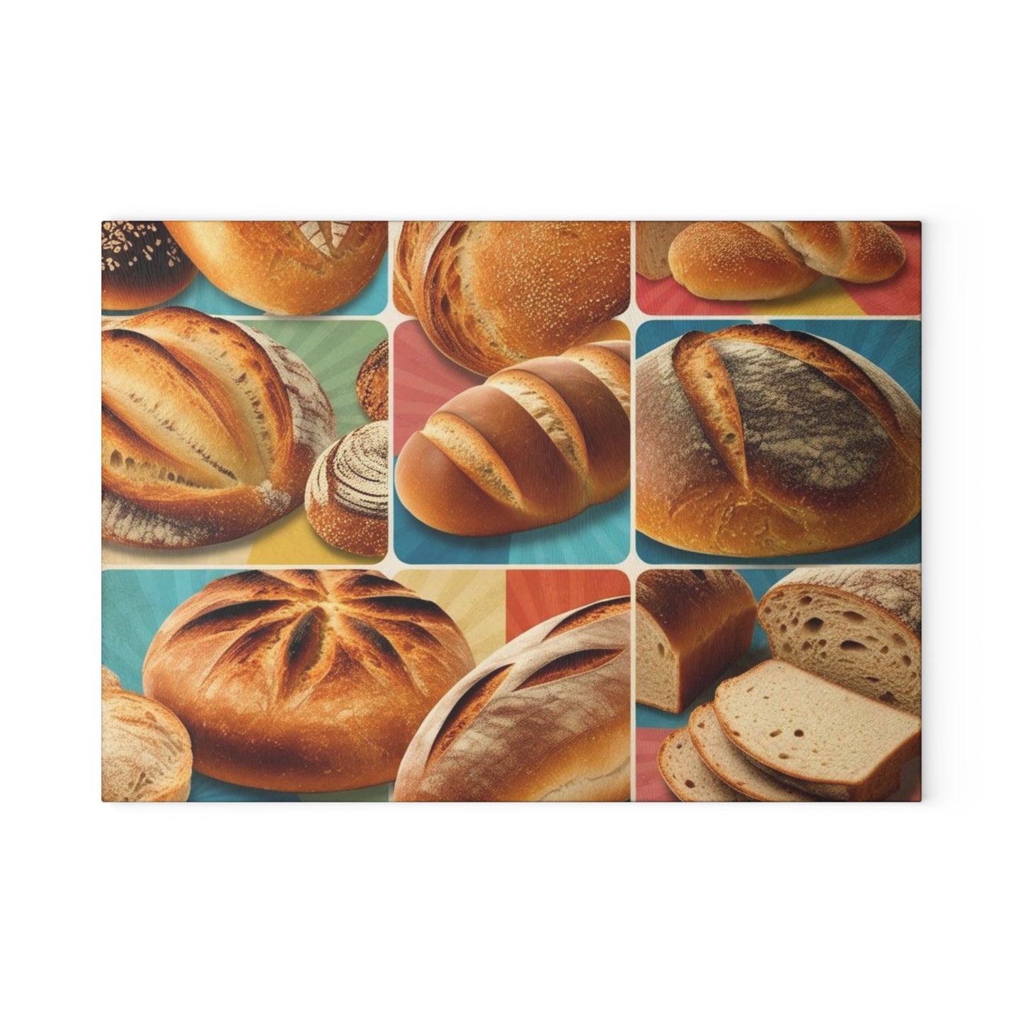 retro bread glass Cutting Board