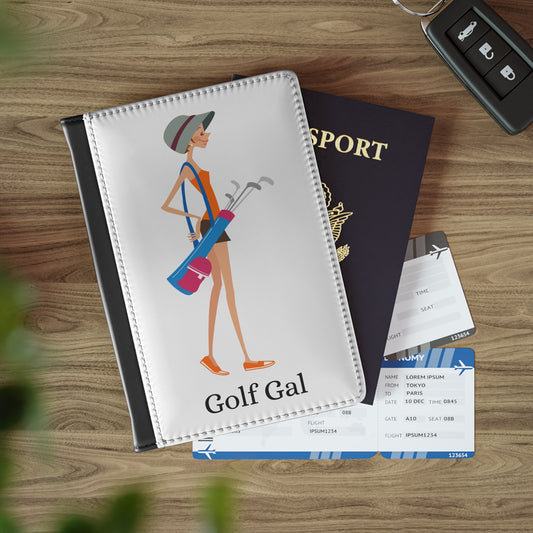 Golf Gal Passport Cover Poppy