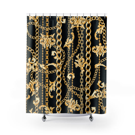 antique baroque Shower Curtains