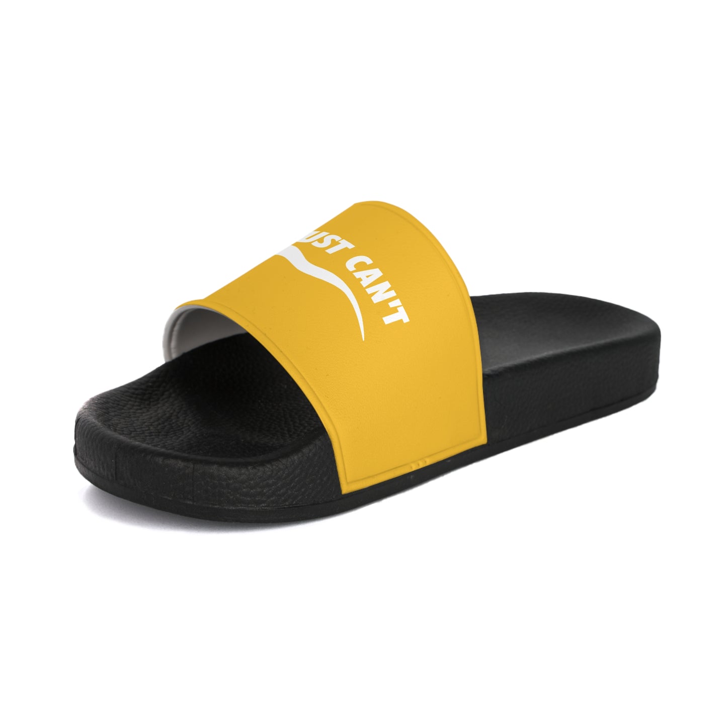 Yellow I Just Can't  Women's Slide Sandals