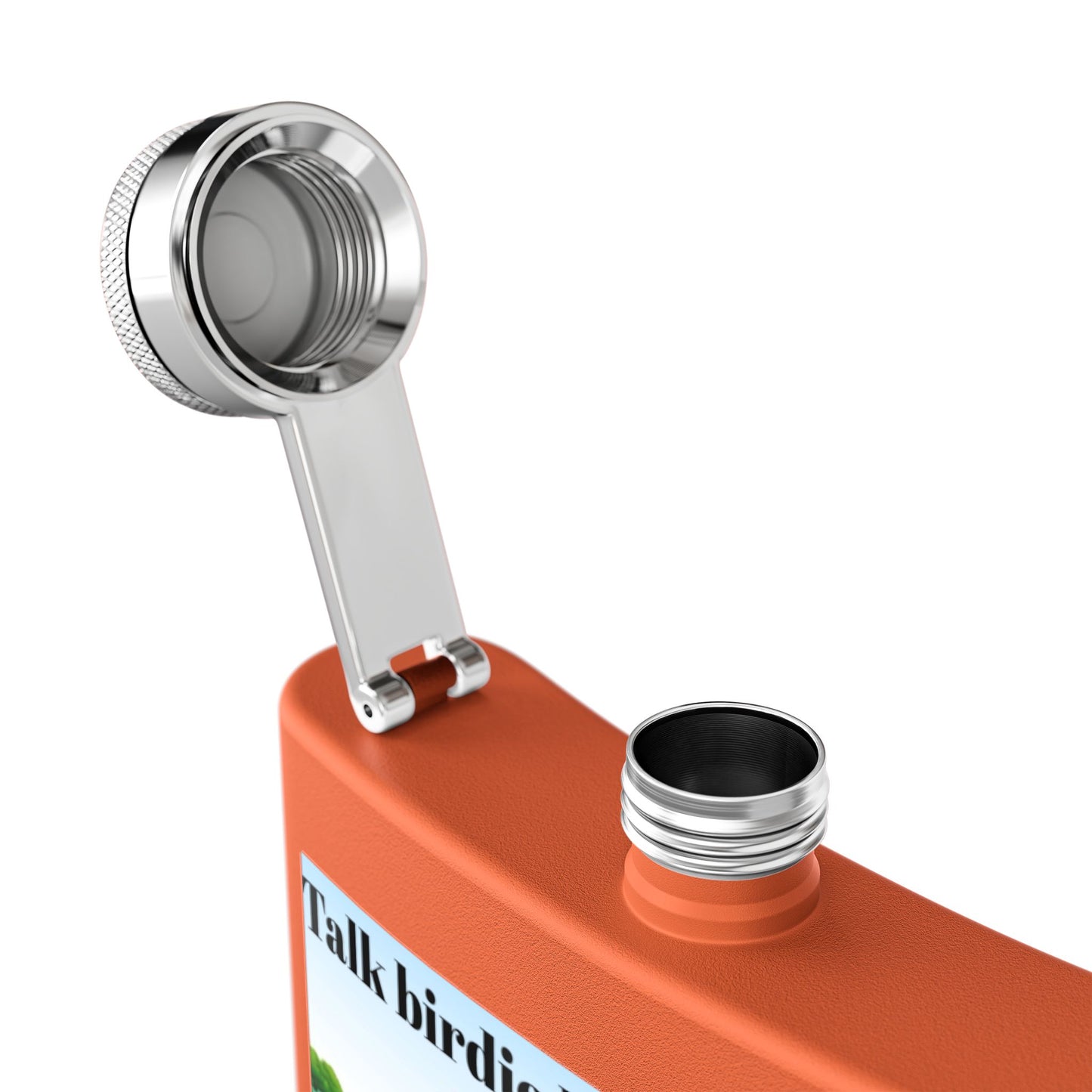 Talk Birdie to Me Sleek Stainless Steel Flask
