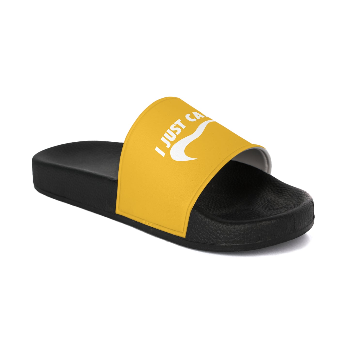Yellow I Just Can't  Women's Slide Sandals