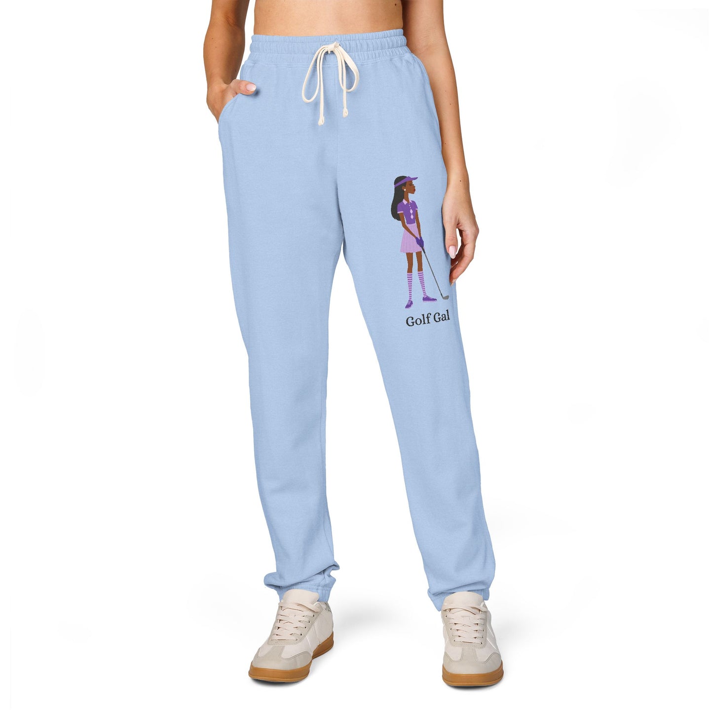 Golf Gal Garment-Dyed Fleece Sweatpants Violet
