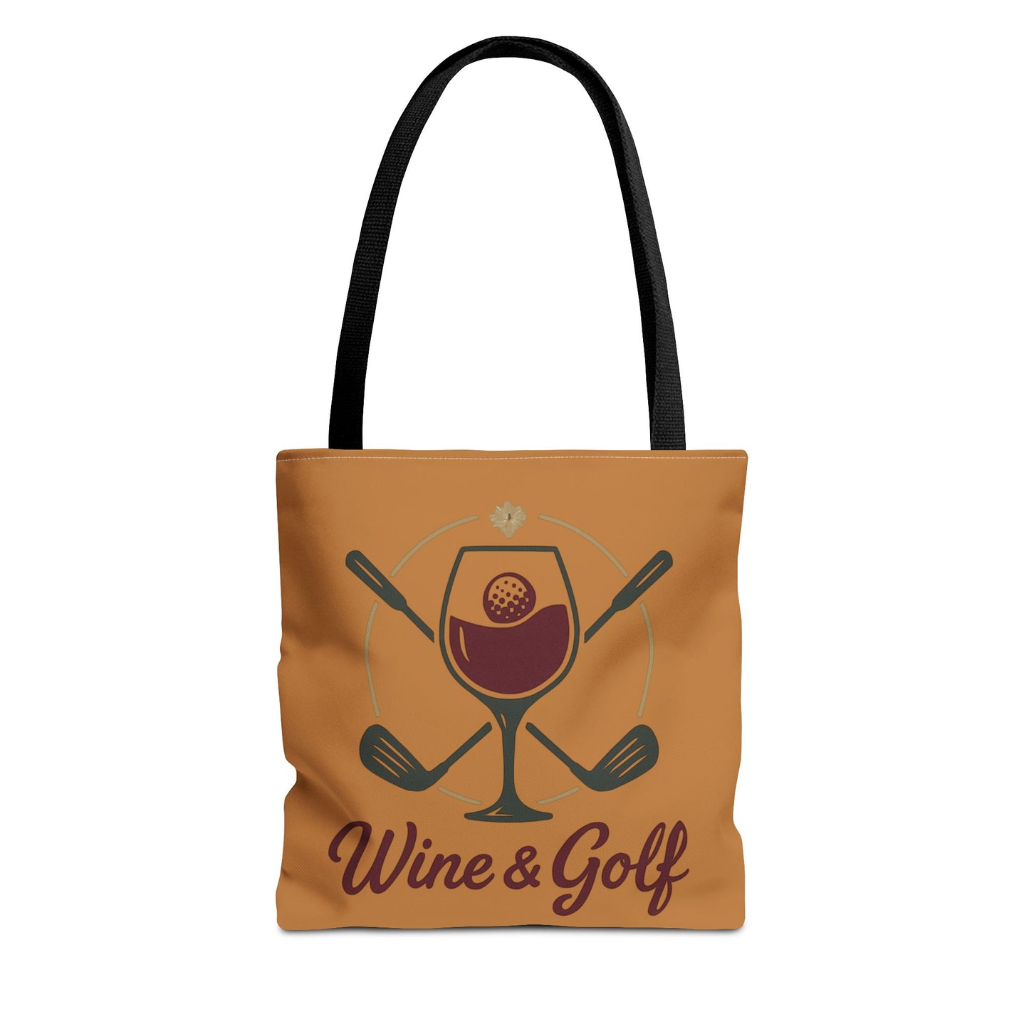 Wine and Golf Tote Bag