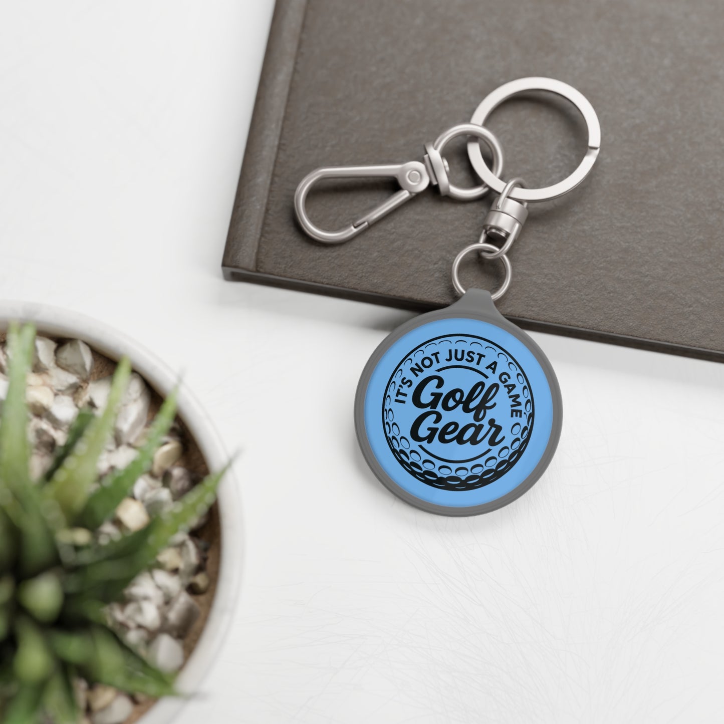 Blue Golf Gear Keyring Tag