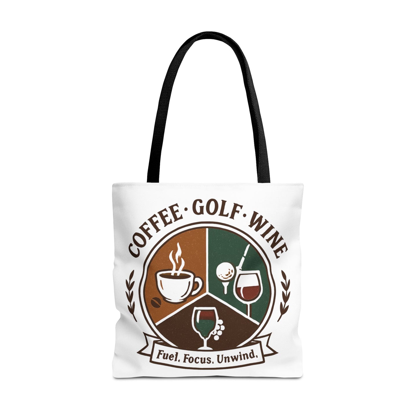Coffee Golf Wine Tote Bag