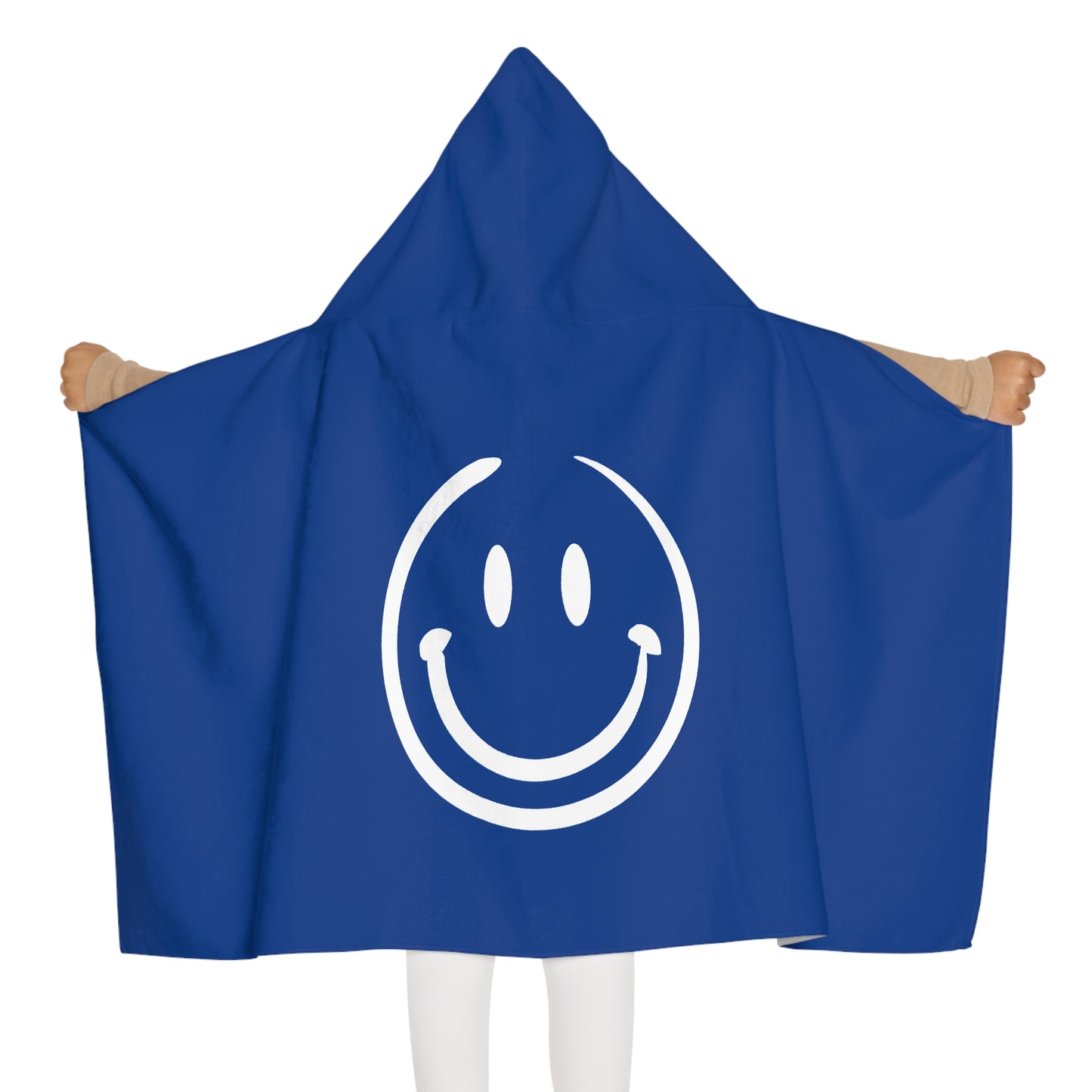 Blue Smiley Face Kids Hooded Towel/ Beach Cover-Up