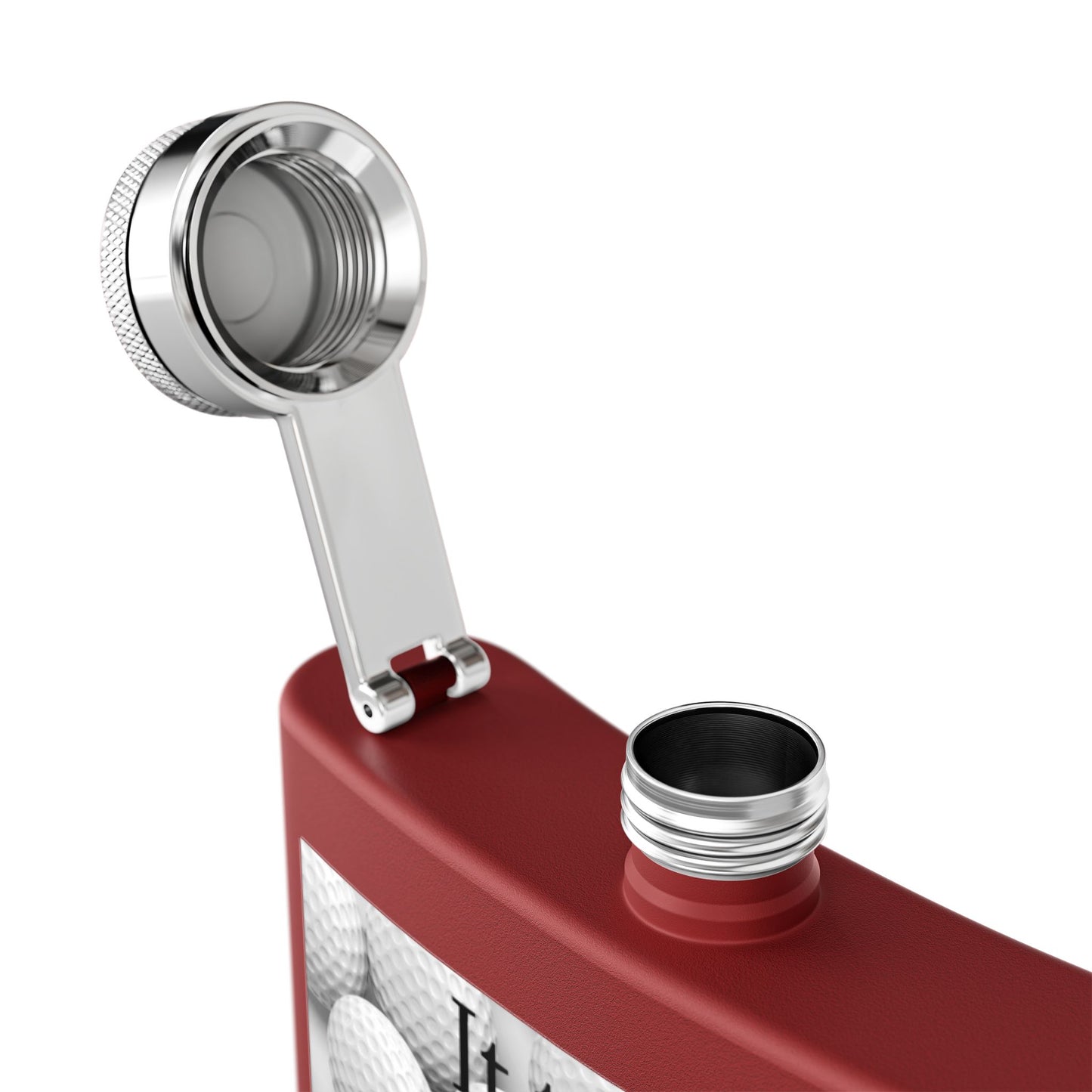 A Lot of Balls Sleek Stainless Steel Flask
