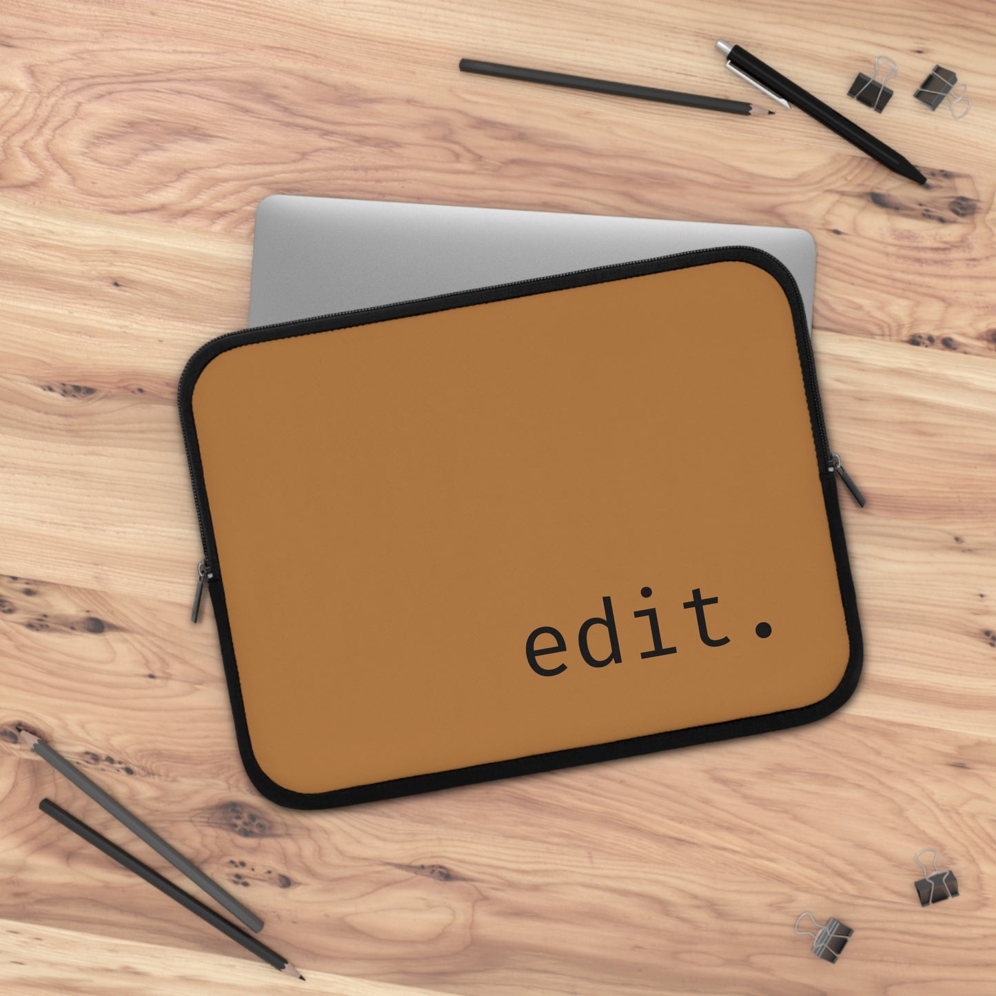 brown edit Laptop Sleeve