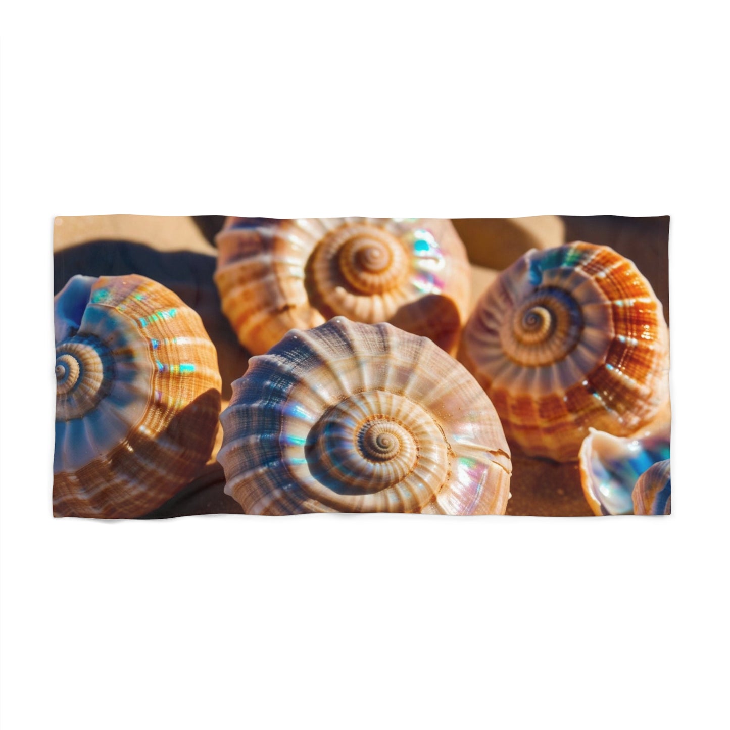 close up seashells Beach Towel