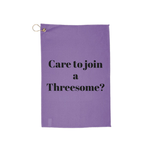 purple Threesome Golf Towels