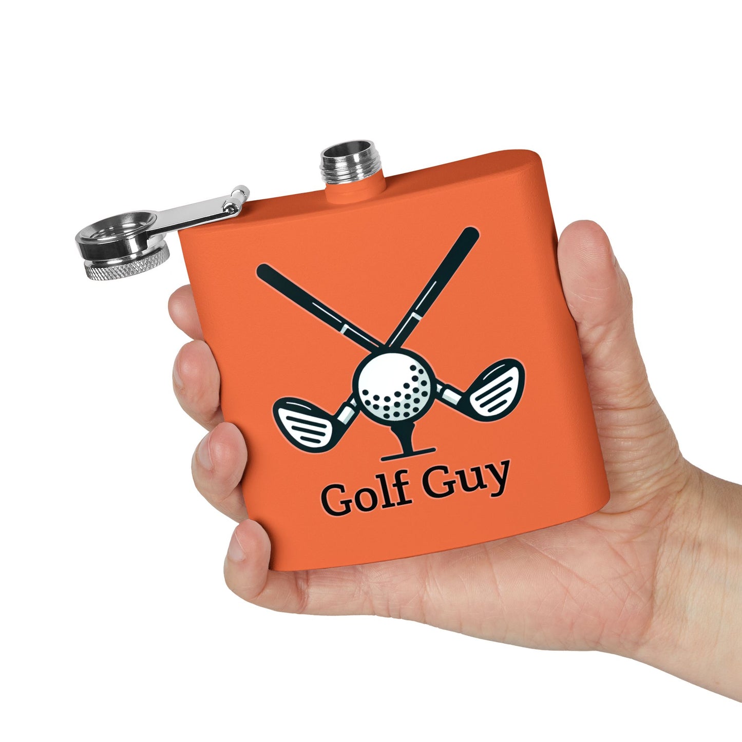 Golf Guy Sleek Stainless Steel Flask
