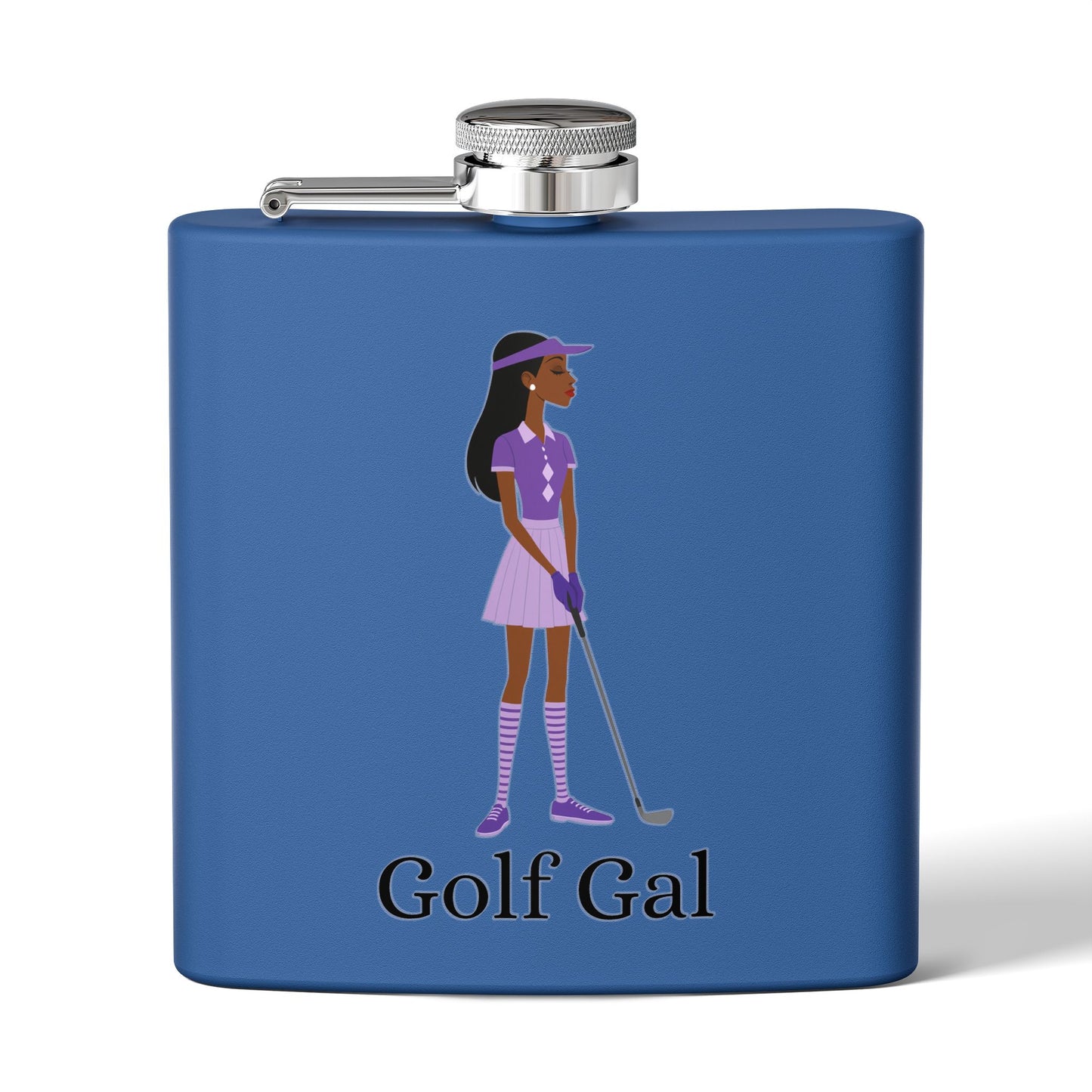 Golf Gal Sleek Stainless Steel Flask Violet
