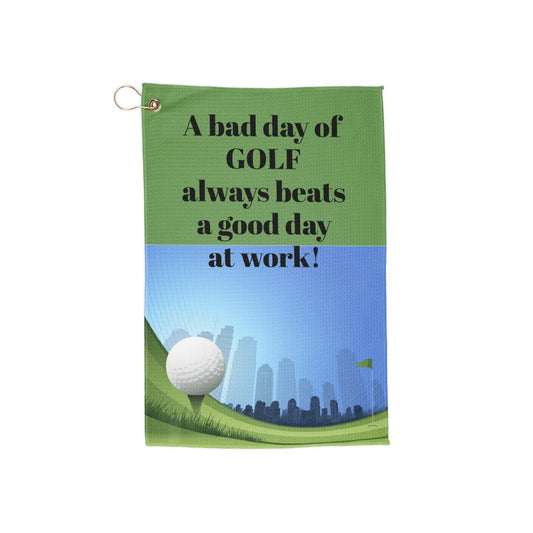 Bad day at golf  Golf Towel