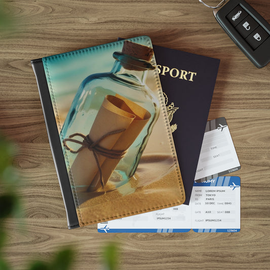 message in a bottle Passport Cover