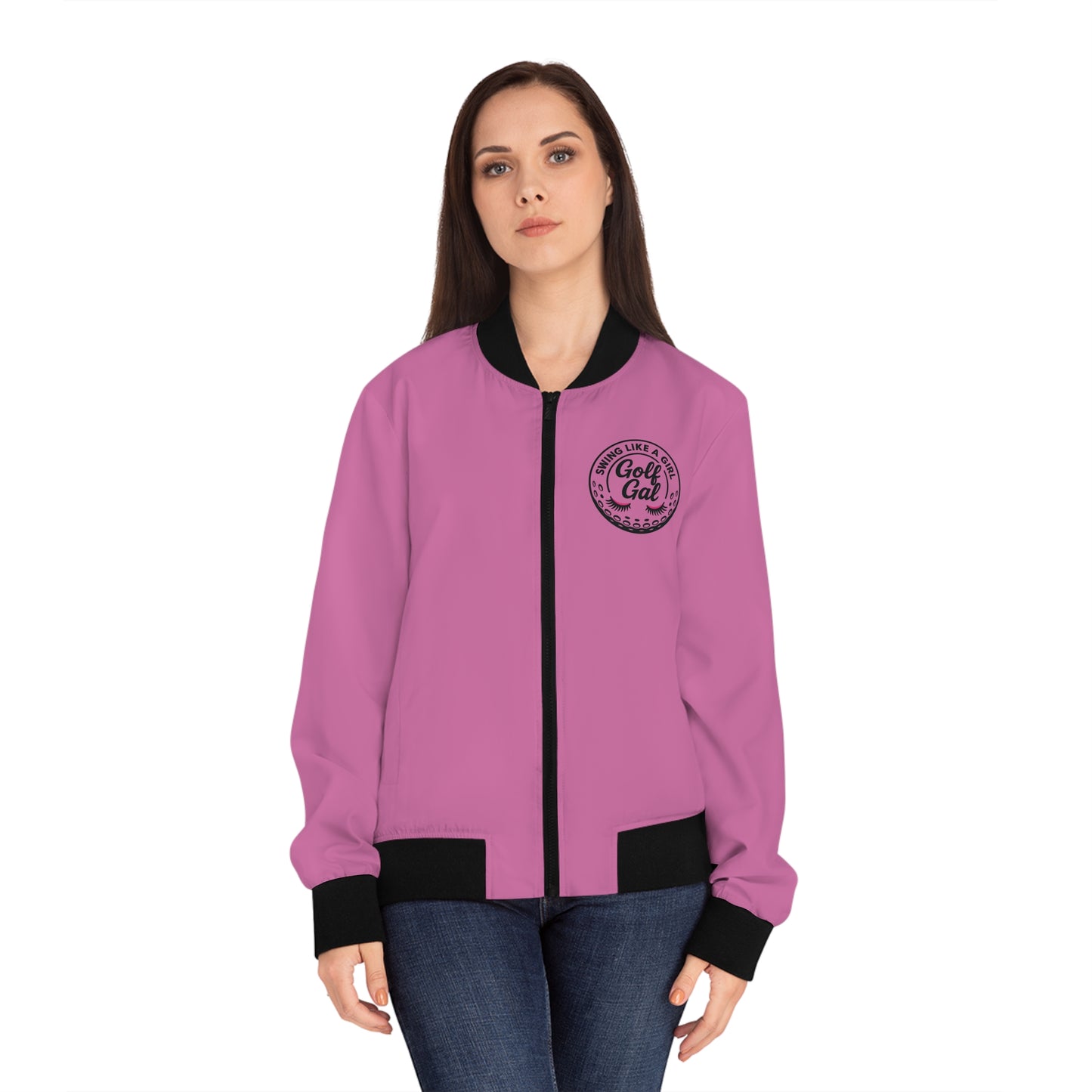 Pink Women's Golf Gal Bomber Jacket