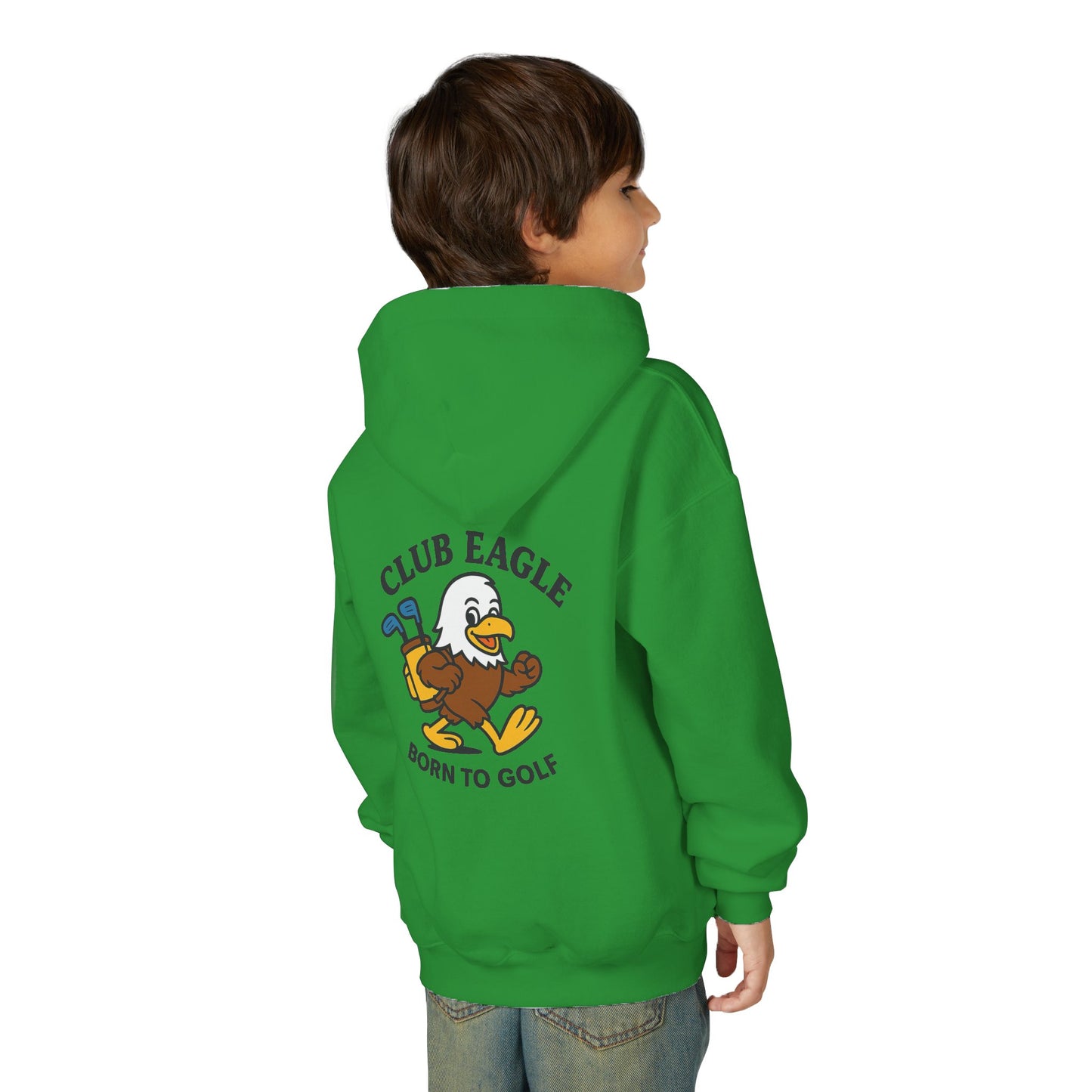 Club Eagle Born To Golf Youth Hoodie