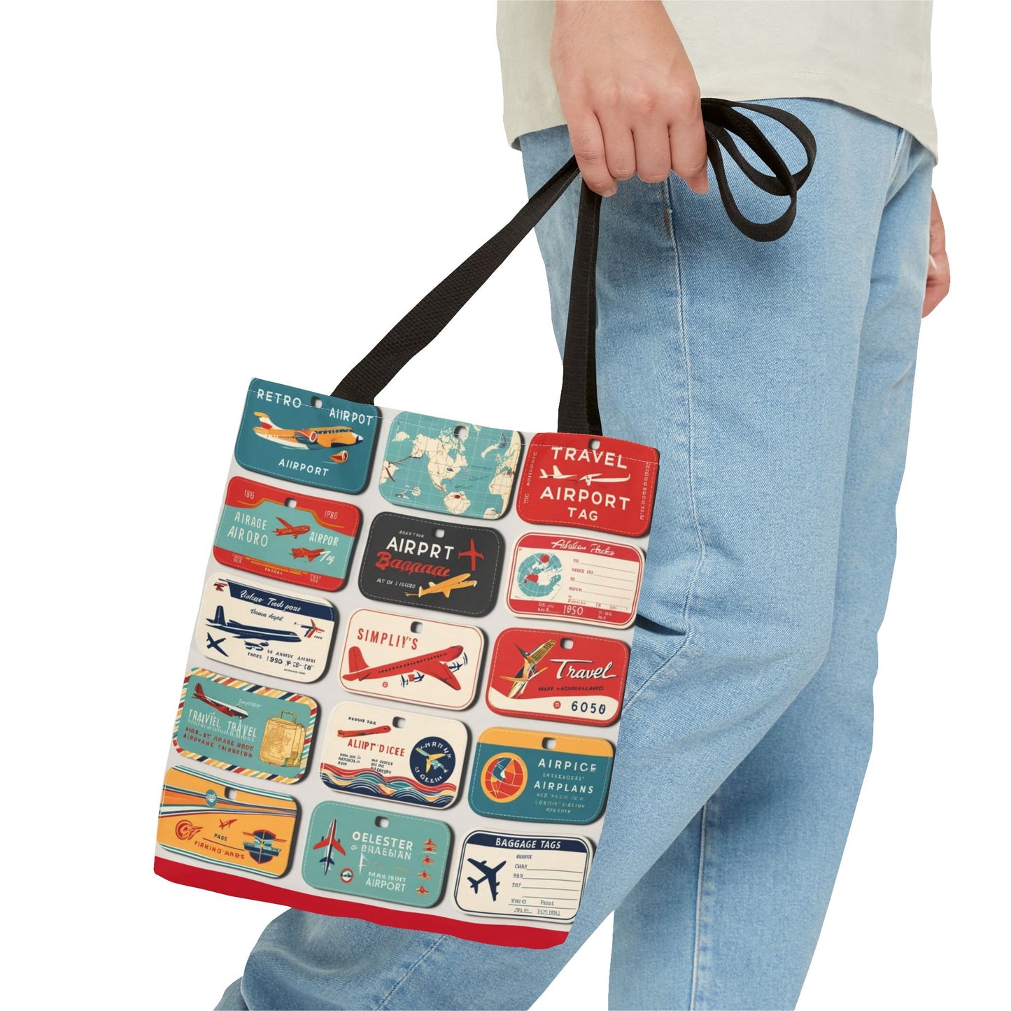 retro luggage tags Tote Bag
