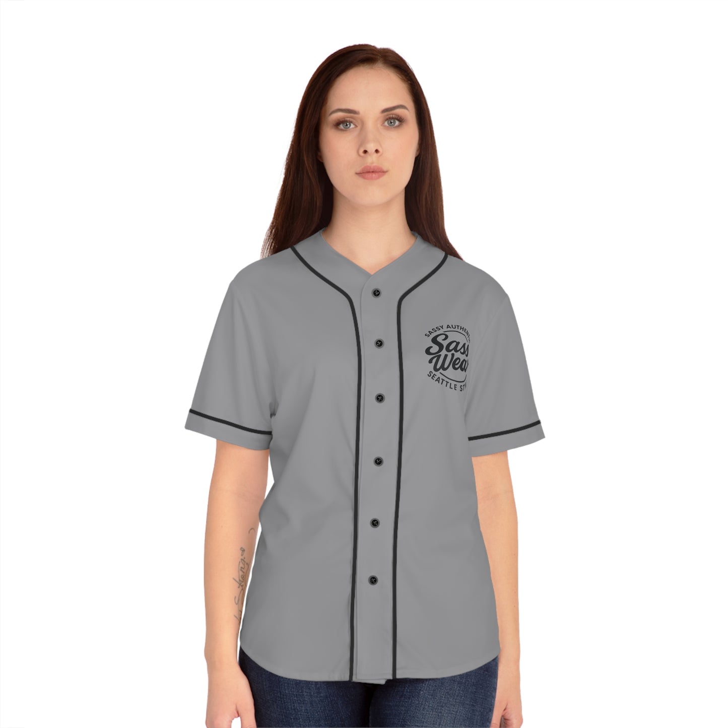 Gray Sass wear  Baseball Jersey