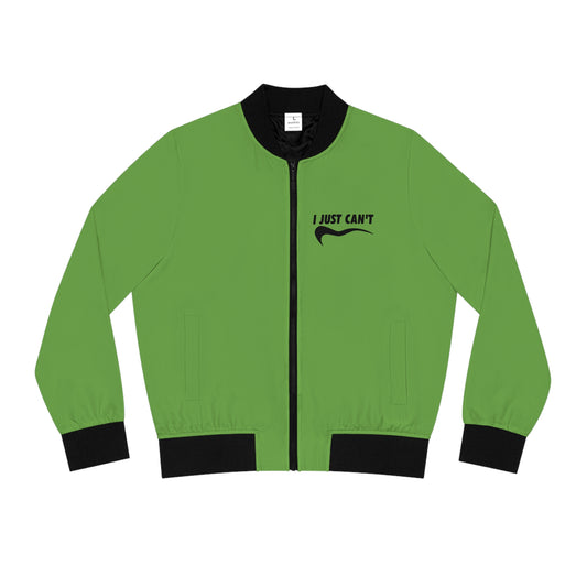 Green I just Can't Women's Bomber Jacket