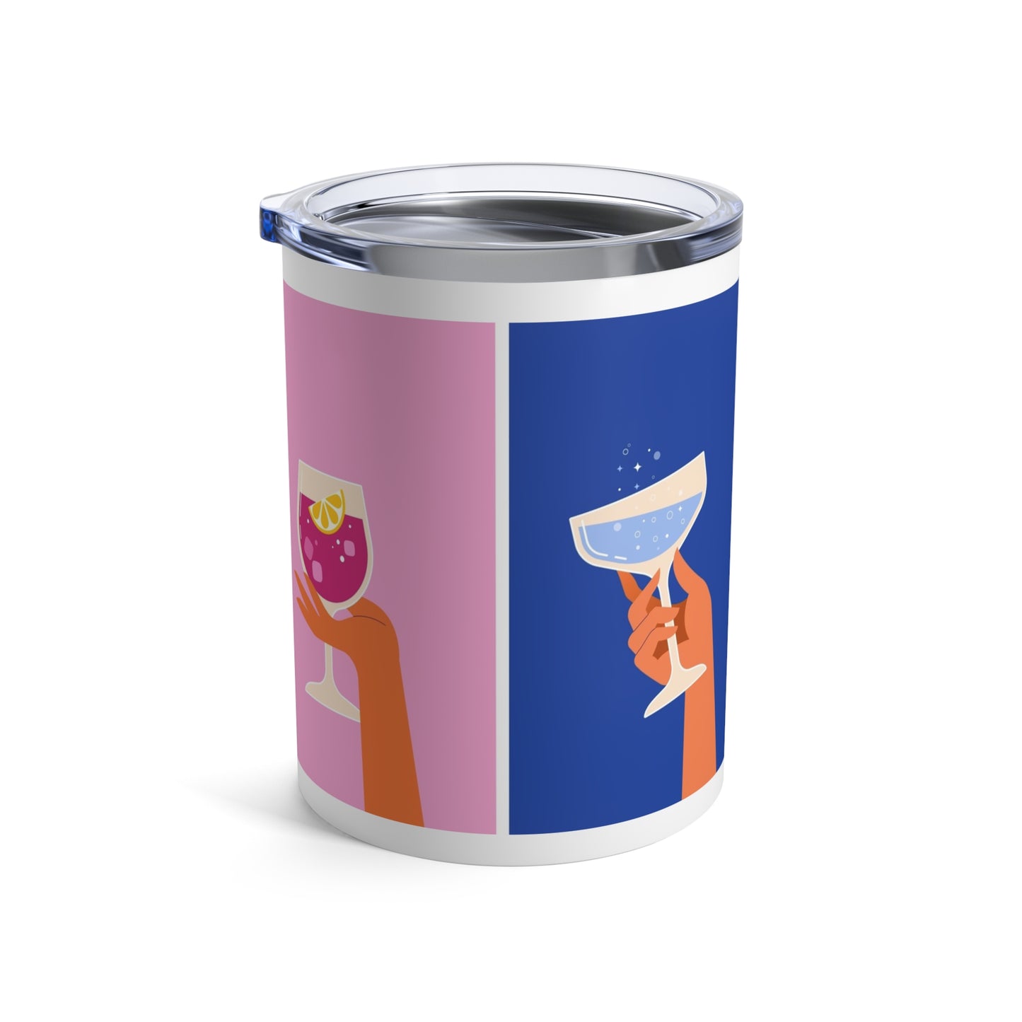 Retro hands holding glasses Whiskey/Wine Tumbler