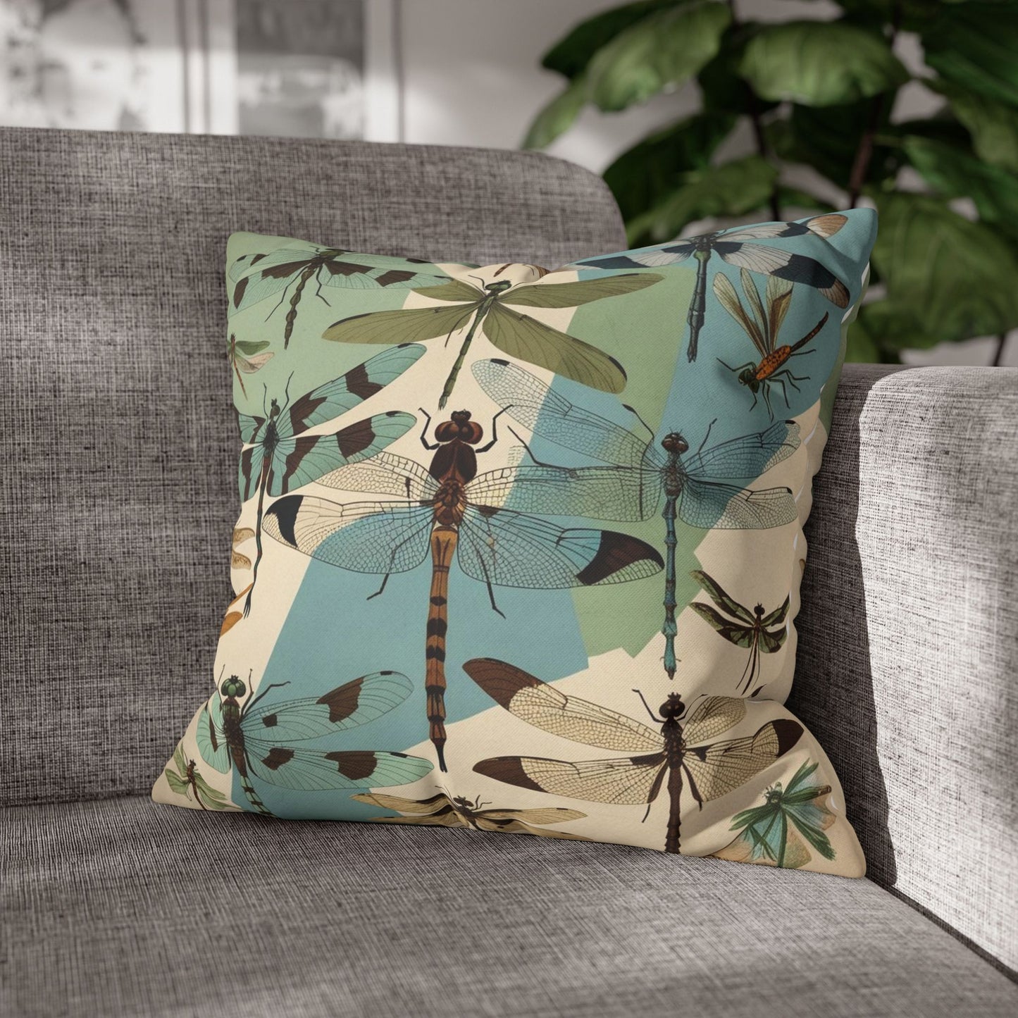 Vintage Dragonfly Pillow cover