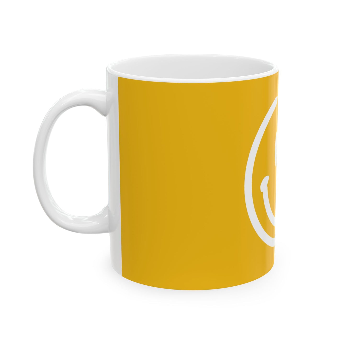 yellow smiley face Ceramic Coffee Mug