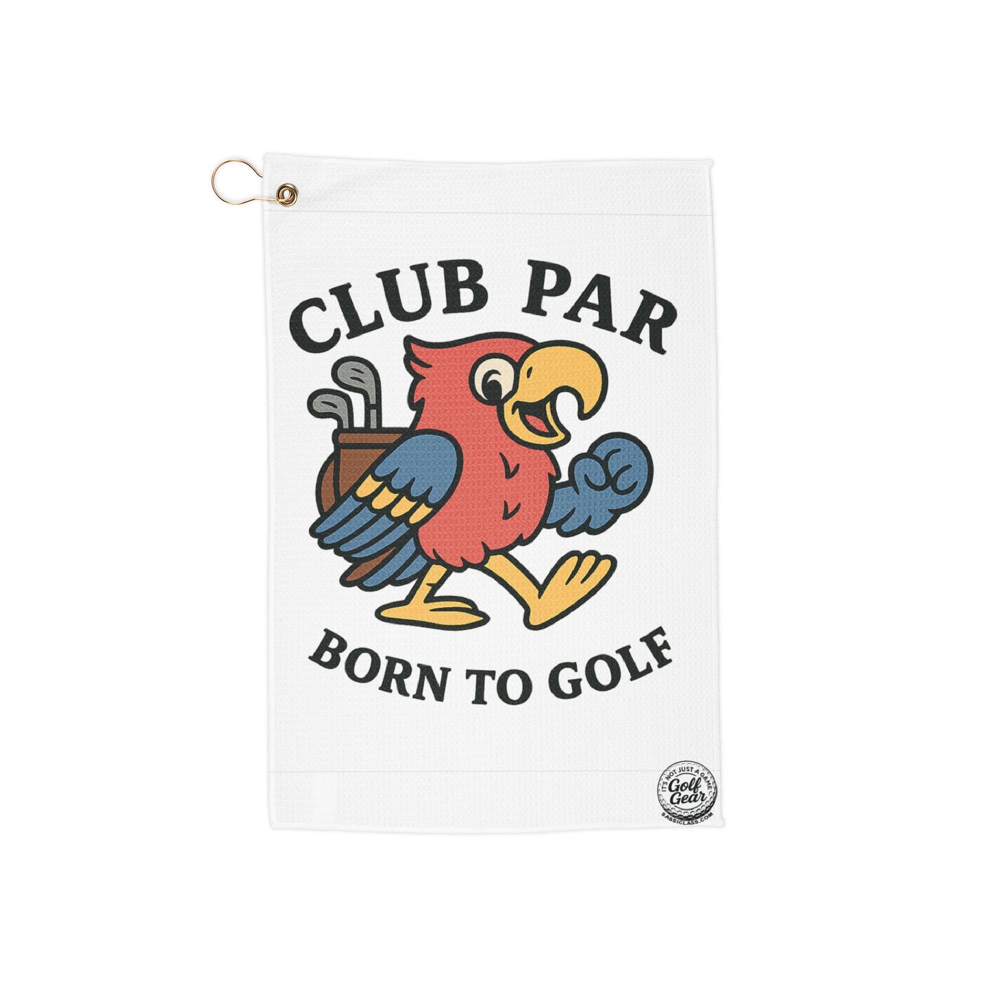 Club Par Born To Golf Golf Towel