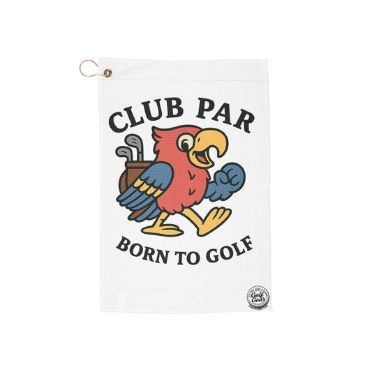 Club Par Born To Golf Golf Towel