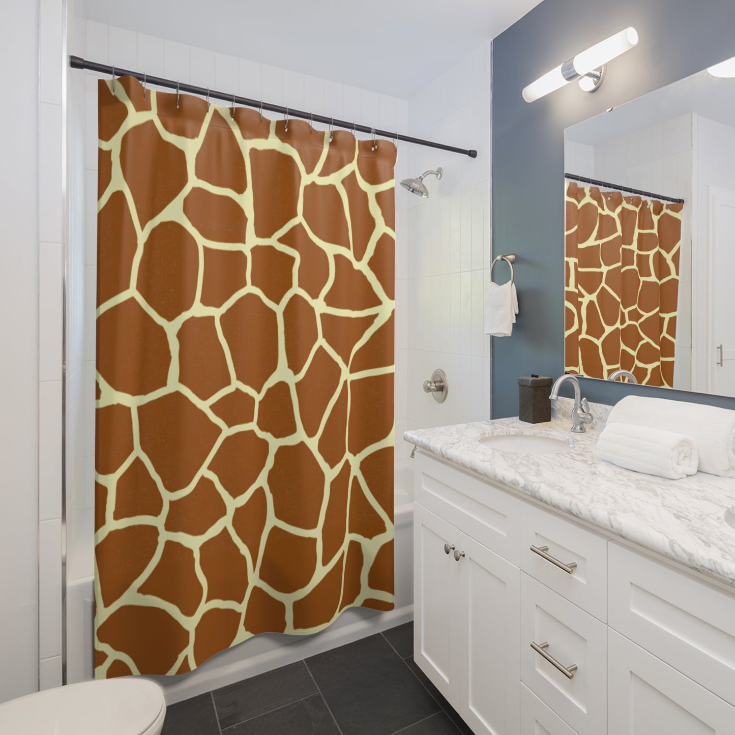 giraffe print  Shower Curtains