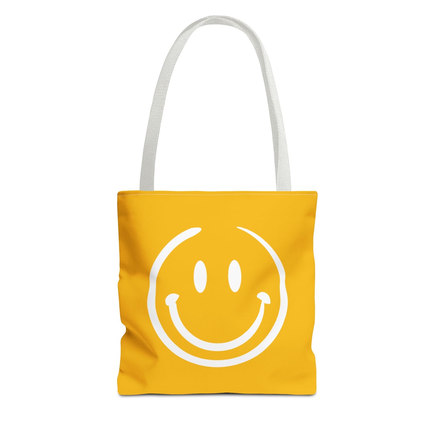 yellow with white smiley face Tote Bag