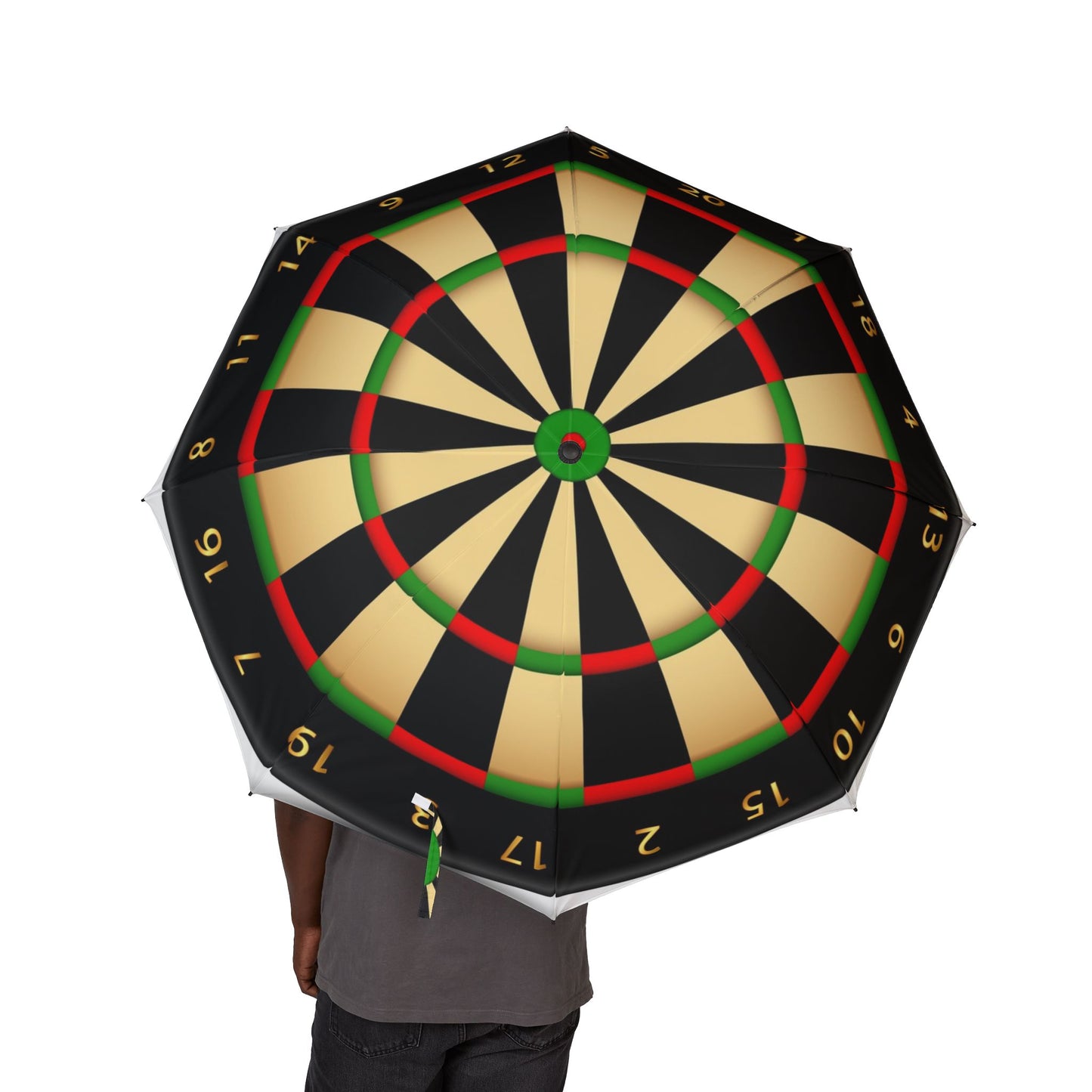 Dart board Umbrella - Semi-Automatic Foldable Design