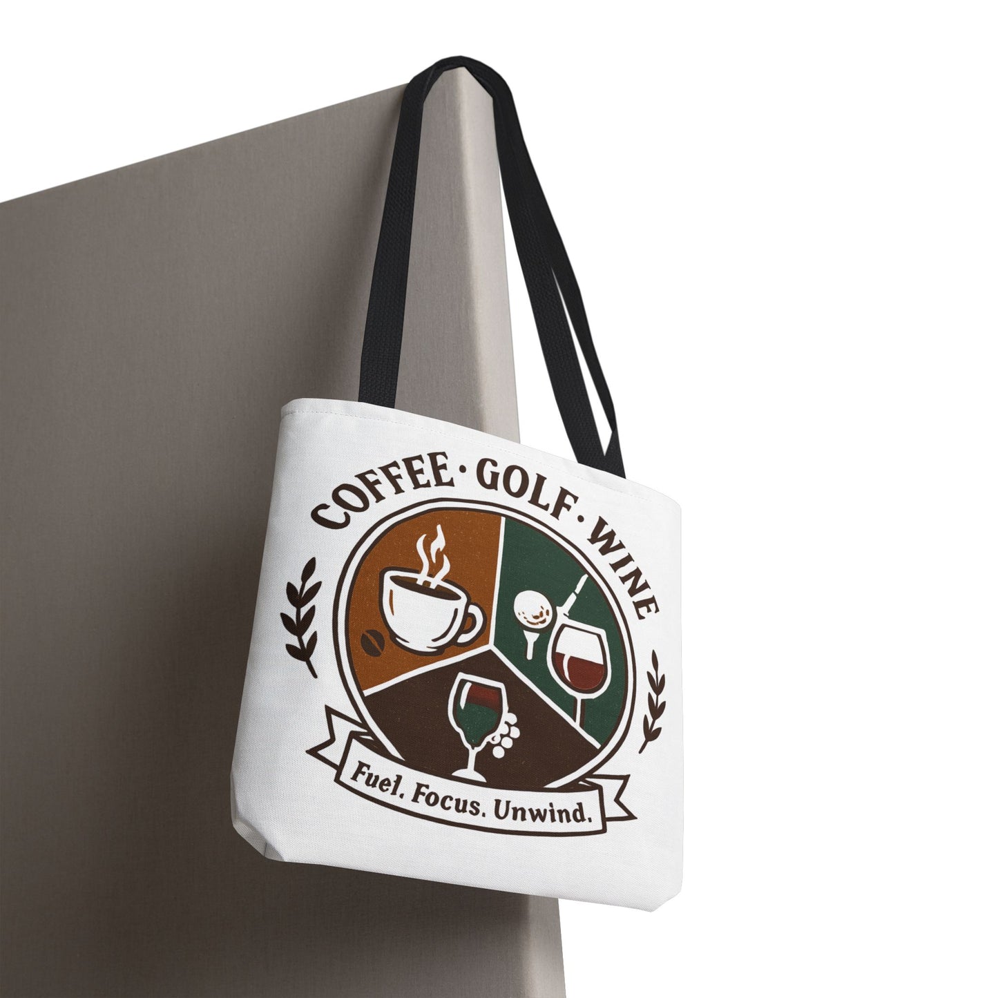 Coffee Golf Wine Tote Bag
