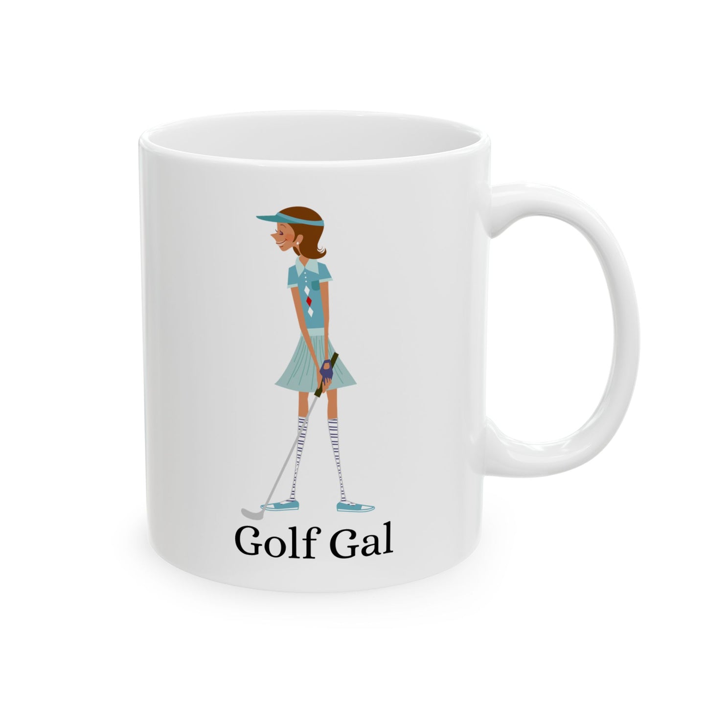 Golf Gal Ceramic Coffee Mug Lily