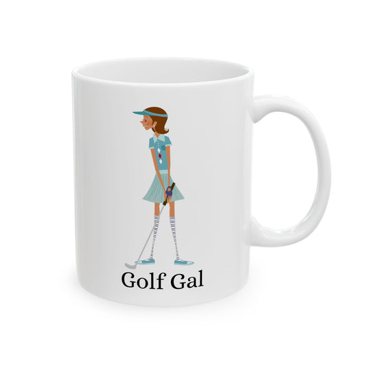 Golf Gal Ceramic Coffee Mug Lily