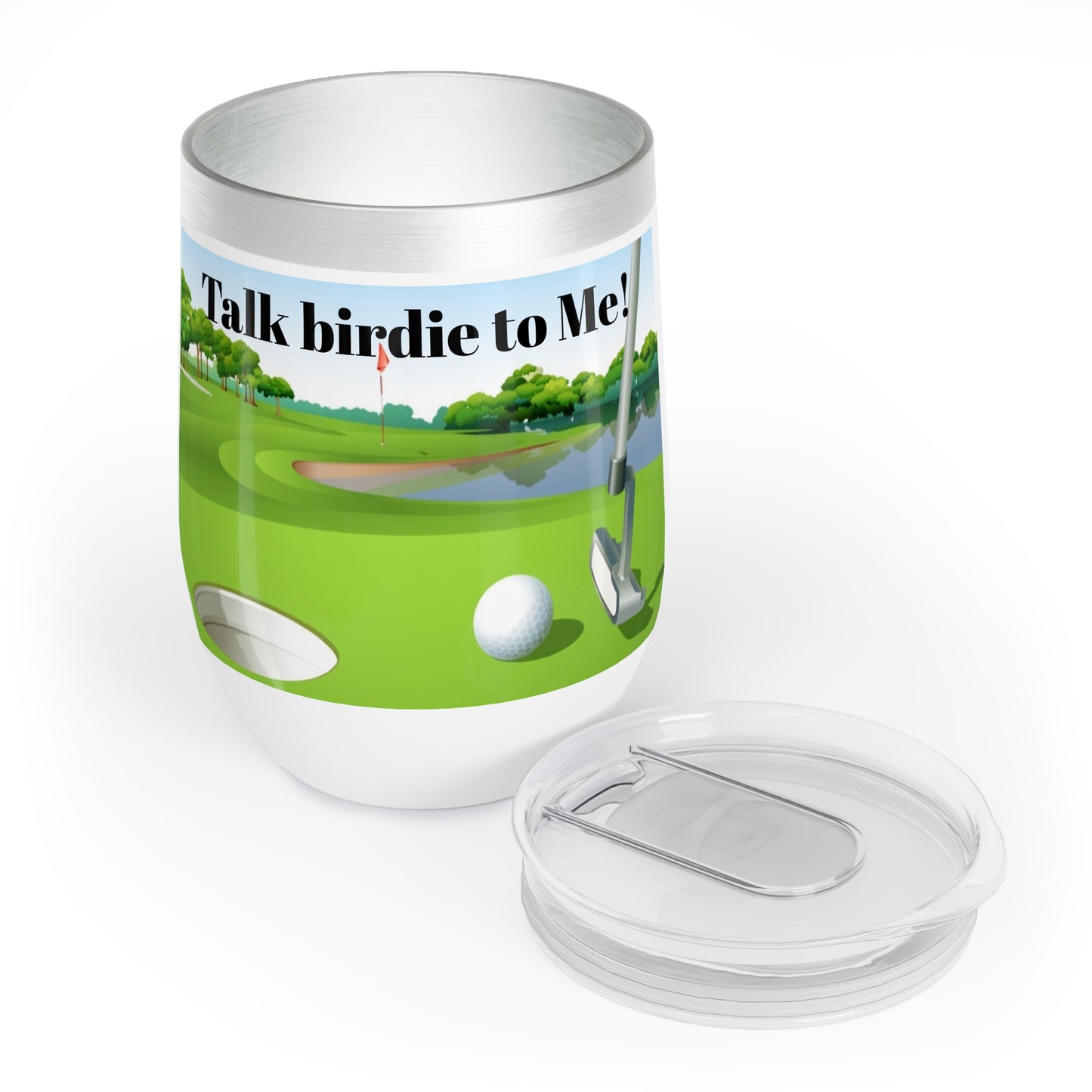 talk birdie to me Wine Tumbler